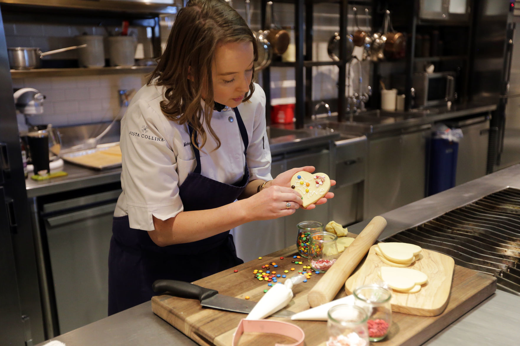 Valentine's Day cookies at Vista Collina Resort